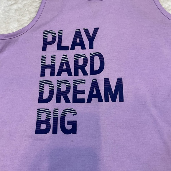 Play Hard Dream Big Athletic Tank Top - Picture 2 of 3